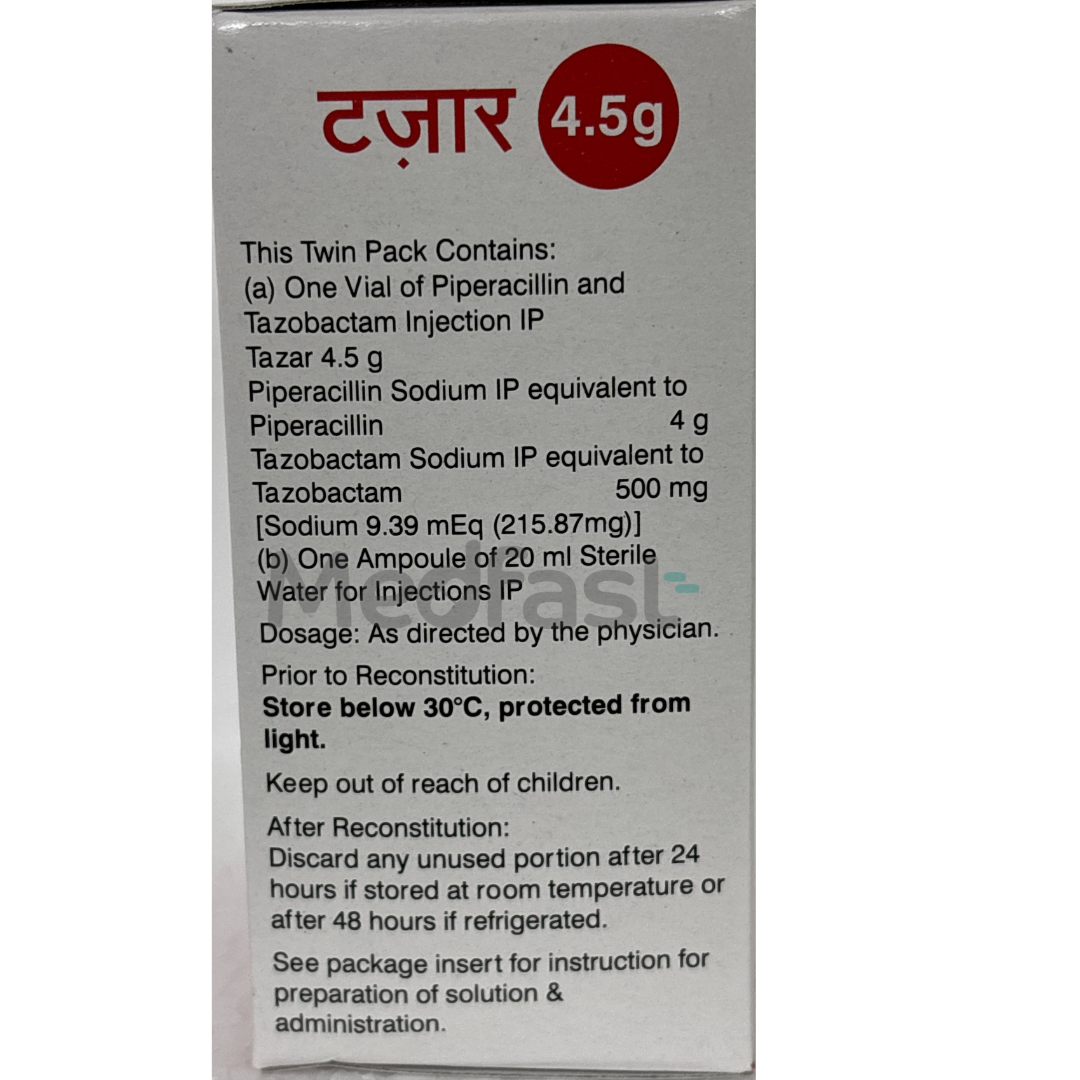Tazar 4.5 gm Injection